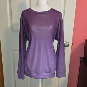 Women's Purple Long Sleeve Top